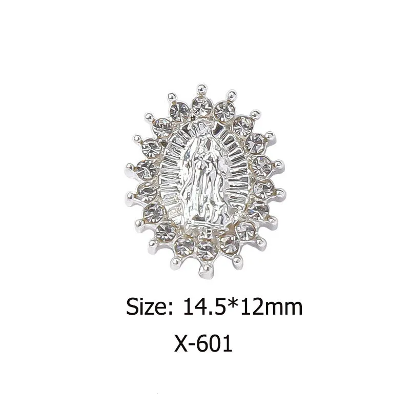 3D Crystal Buddha Nail Charms For Acrylic Christmas Nail Art Virgin Mary &  Religious Nils Decoration From You07, $17.62