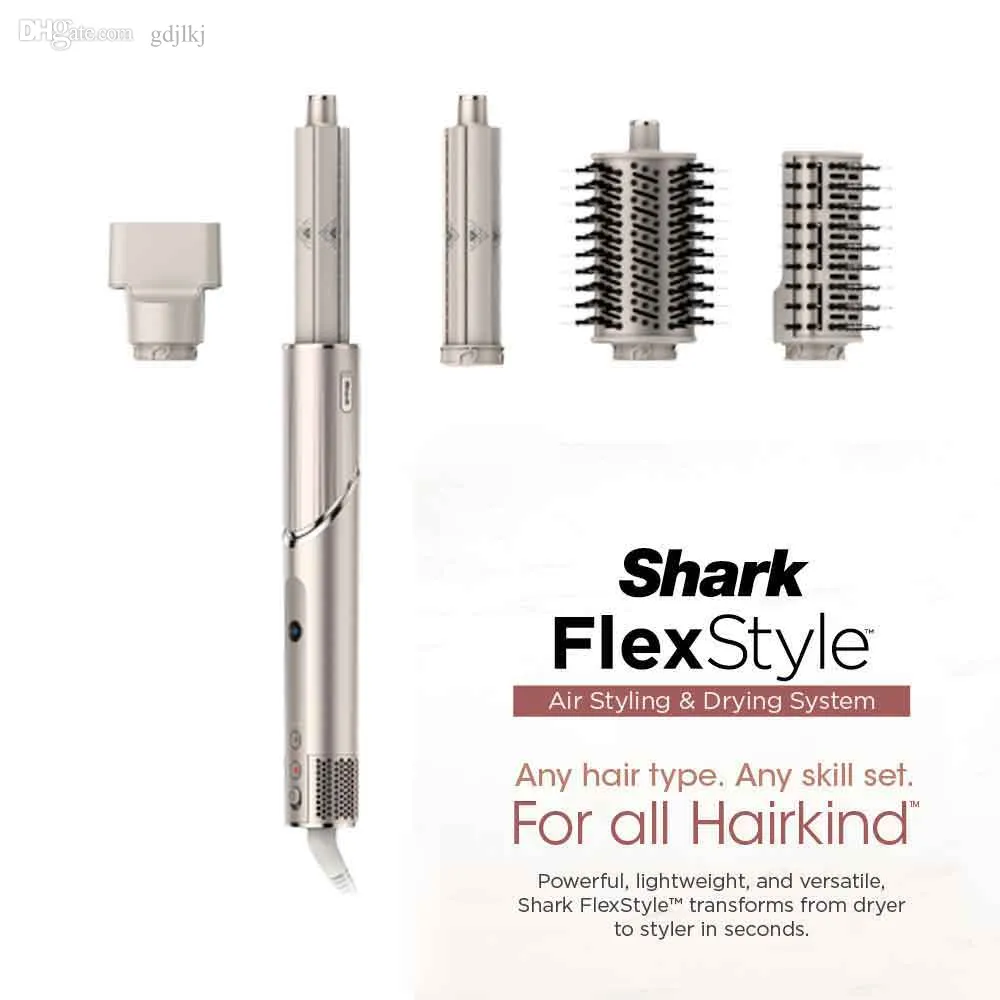 Shark HD430 Flexstyle Air Styling 건조 시스템, 5-in-1 다기능 스타일러 자동 헤어 컬러 헤어 케어 가정 지능형 고속 헤어 드라이어