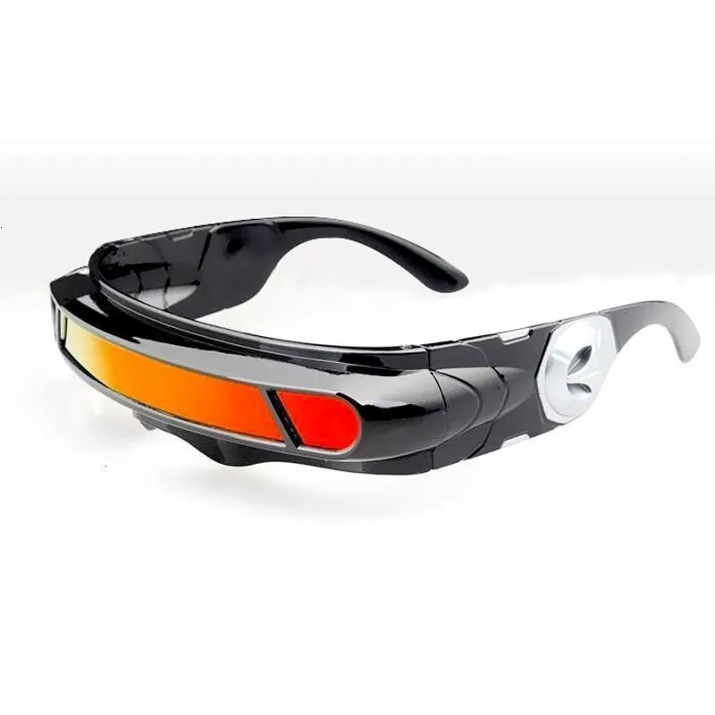 Lunettes d'extérieur Cool lunettes de soleil avec N cadre Cyclope bouclier fête miroir Mono lentille lunettes Gafas Deportivas de sol para 230822