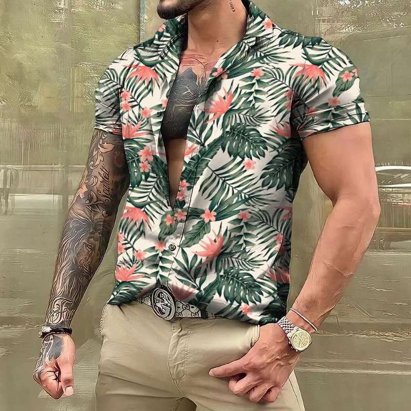 mens oversized floral shirt