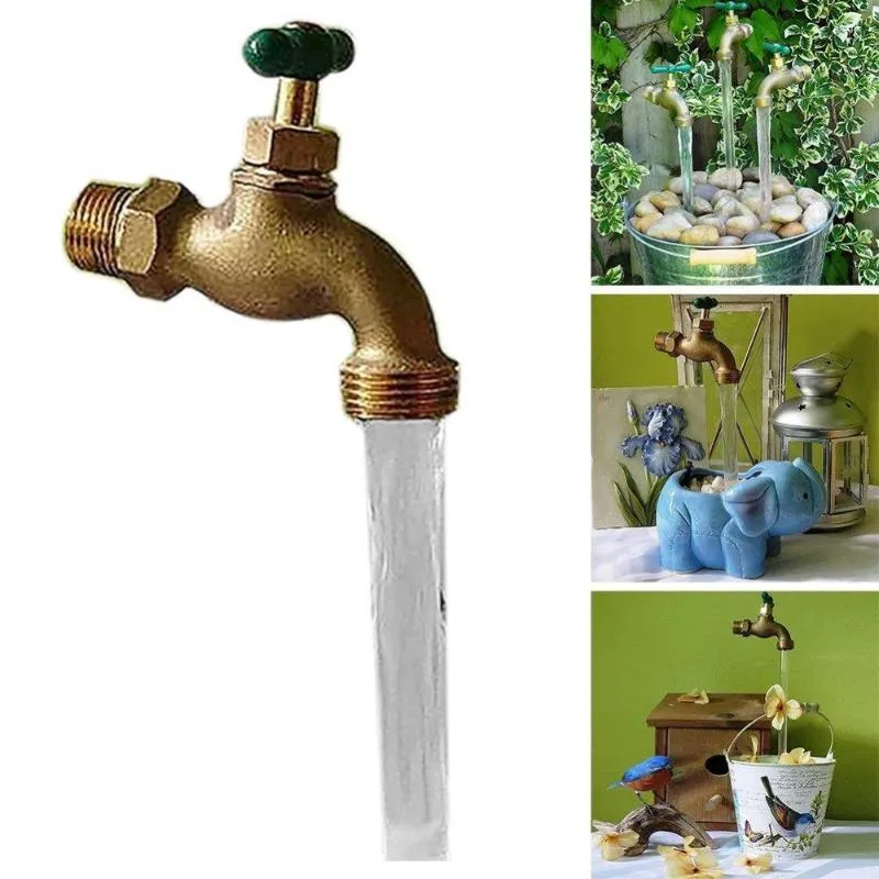 Garden Decorations Outdoor Water Fountain Flowing Spout Watering Can Tap Magic Faucet For Home Lawn Patio Yard Art Decor