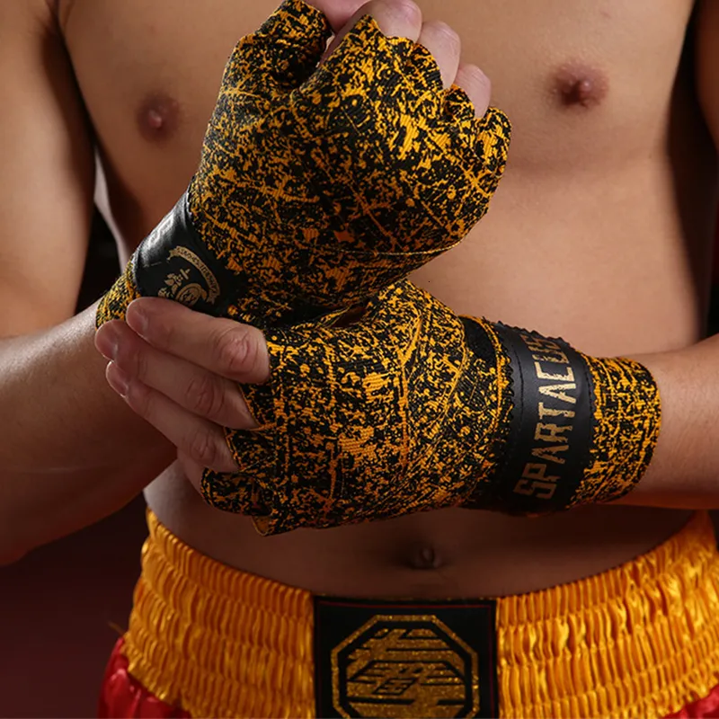 Beschermende uitrusting 1 paar 3 m 5 m hoogwaardige stretch katoen taekwondo handtas muay thai handschoenen handbeschermer ponsbokding 230822