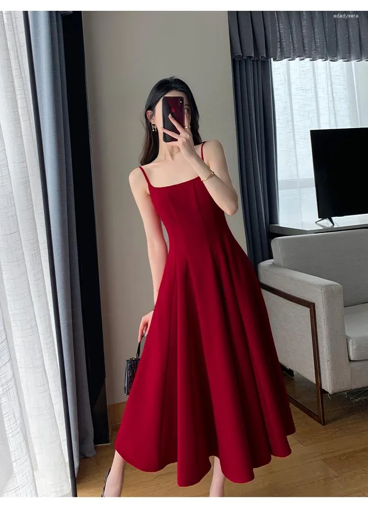 strapless open back dress Ruffle Maxi Dress in Red | Hand-Dyed Cotton Maxi Dress main image 0
