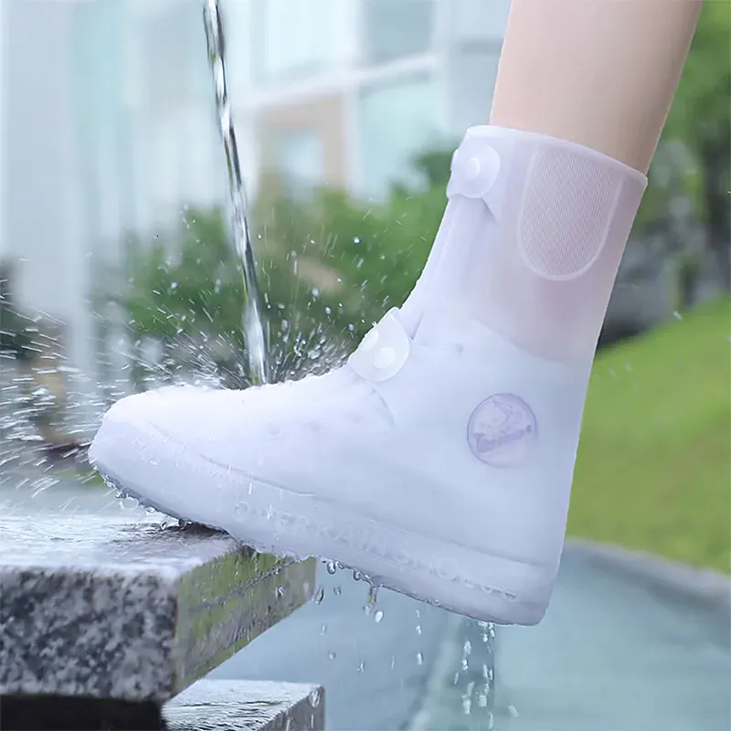 Bottes de pluie couvre-chaussures d'extérieur pour hommes et femmes, imperméable, antidérapant, épais, résistant à l'usure, goutte d'eau, vente en gros, 230822