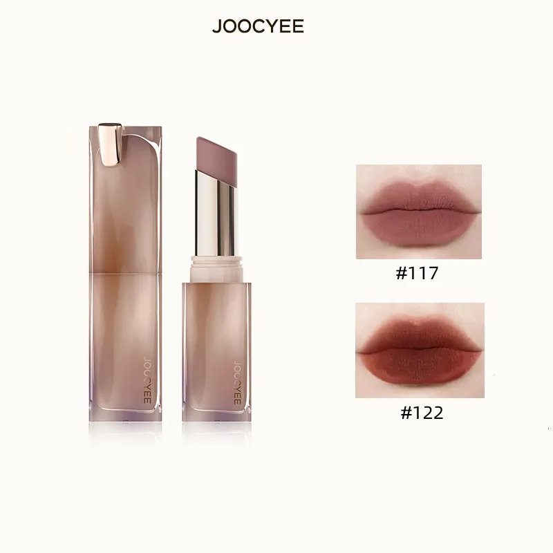 Lipstick Joocyee Muddy Rouge Fog Matte Lipstick Lip Mud Velvet Rich Color Makeup Waterproof Longlasting Lipstick Cosmetics 230823