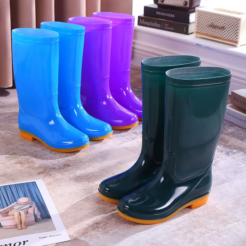 Regenlaarzen dames water voor vrouw schoenen mode vrouwen waterdicht rubberen vissen werkende schoenschoenen botas 230822