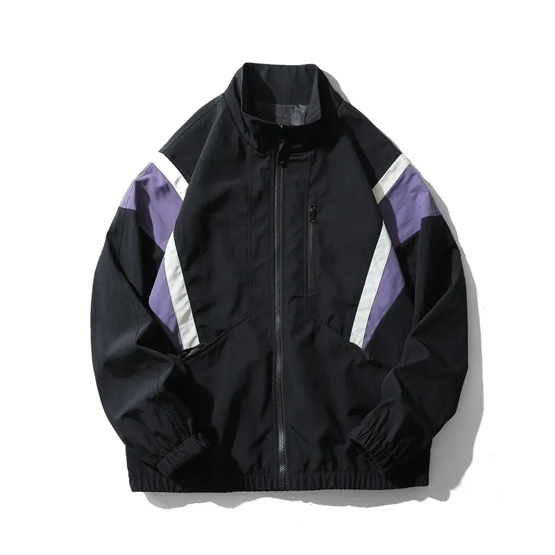 Herrjackor Baseballkläderjacka Men stand-up krage Lätt kappa överdimensionerad utomhusfjäder casual varsity coat som kör hög kvalitet 230822