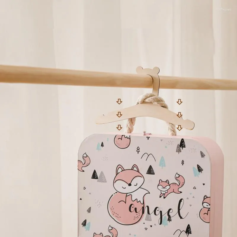 Hangers 5/10pcs Room Decoratie Diy Kinderkleding Hanger houten baby houtachtige kleding