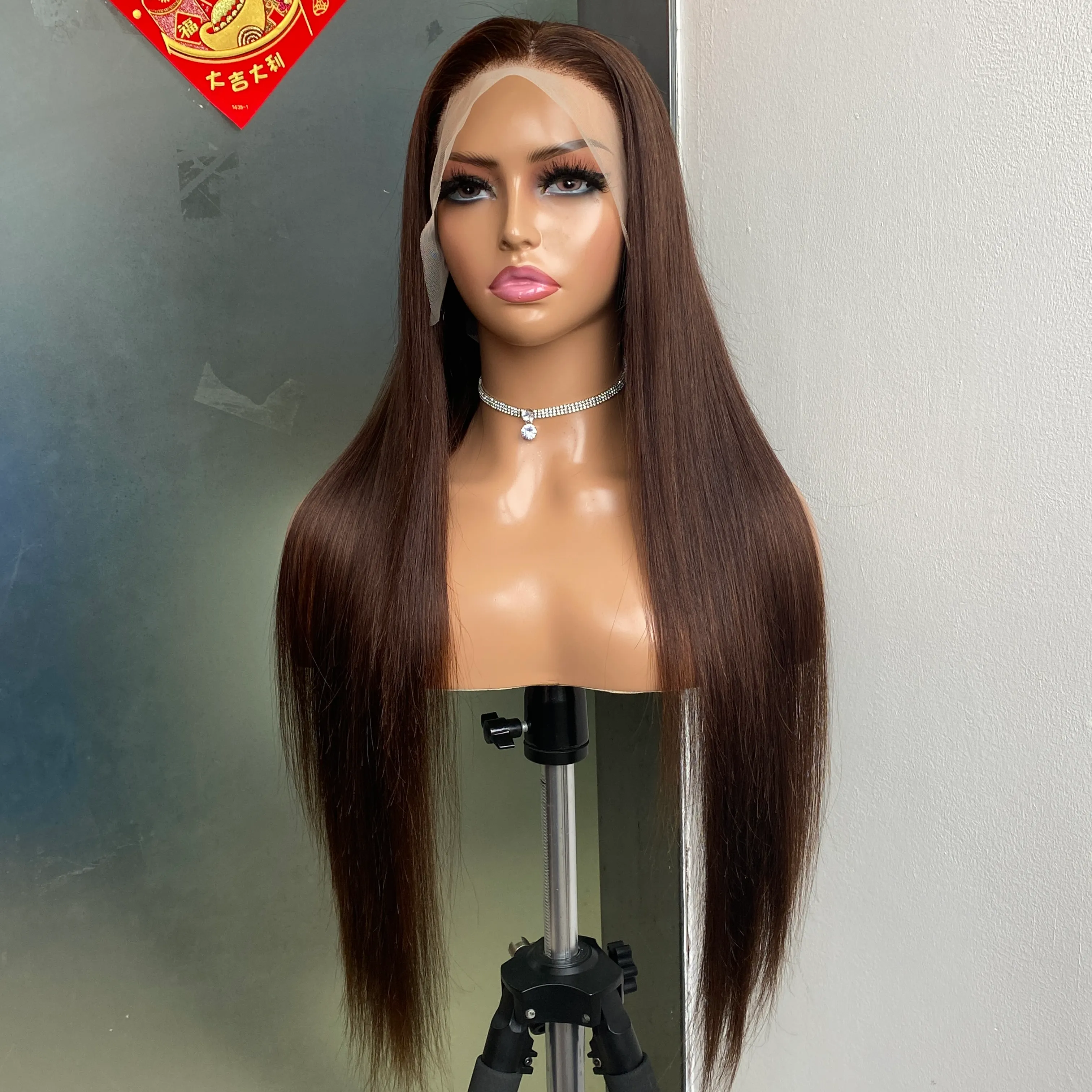 Premium Human hair Brazilian & Indian Remy Top Quality Peruvian Indian Brazilian Brown Color 100% Raw  main image 2
