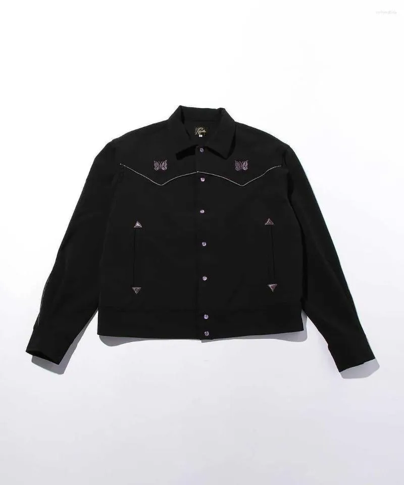 Herren Tracksuits schwarze Jacken Männer Frauen lila Streifen Schmetterling Sticklogo Logo Track Jacke High Street Outerwear Coats Anzüge