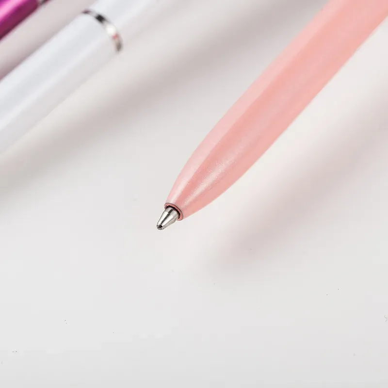 Metal Ballpoint Pen Student Writing Pearl Ballpoints Pens Supplies School Business Office Signature Stationery BH5032 WLY