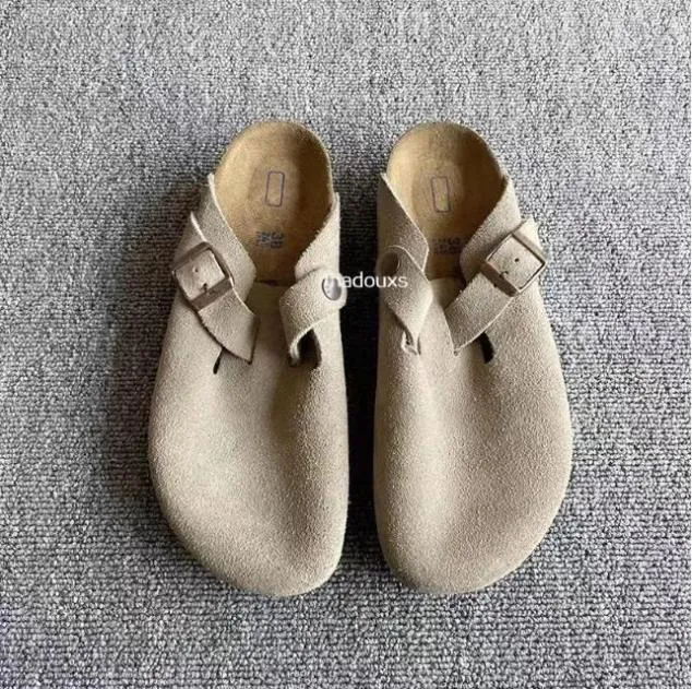 Boston Clogs Slipper birkenstocks Sandal Autumn Winter Summer Cork Flat Slides Leather Favourite Beach Clog Bag Head Mayari Woolen Sandal slippers