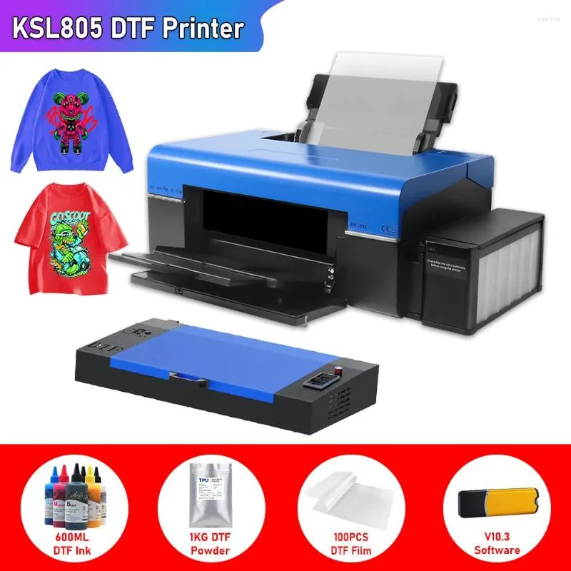 DTF L805 Printer Printing Printing Machine прямо на пленку для одежды для футболки Джинсы A4 Transfer Transfer