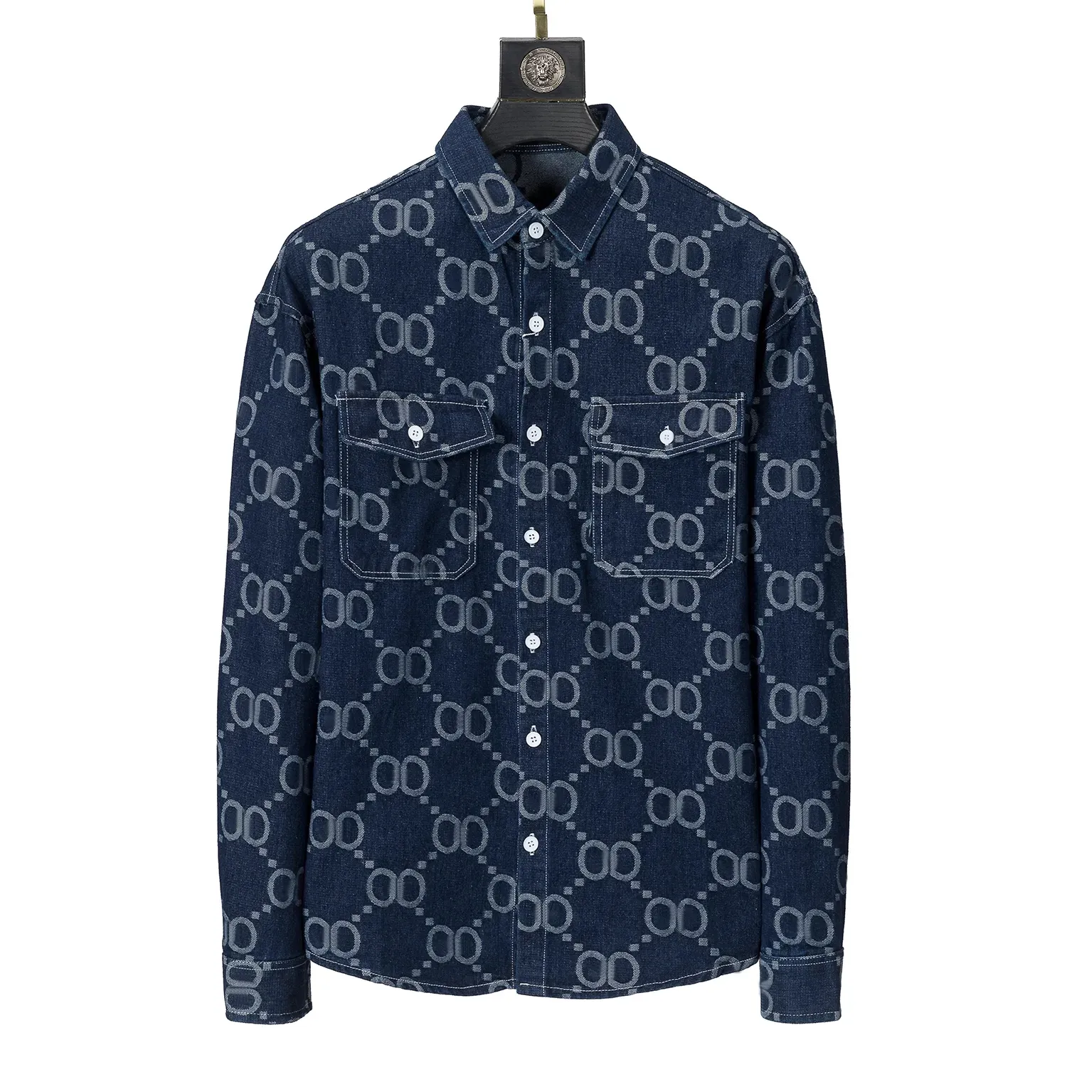 mens designer denim shirt
