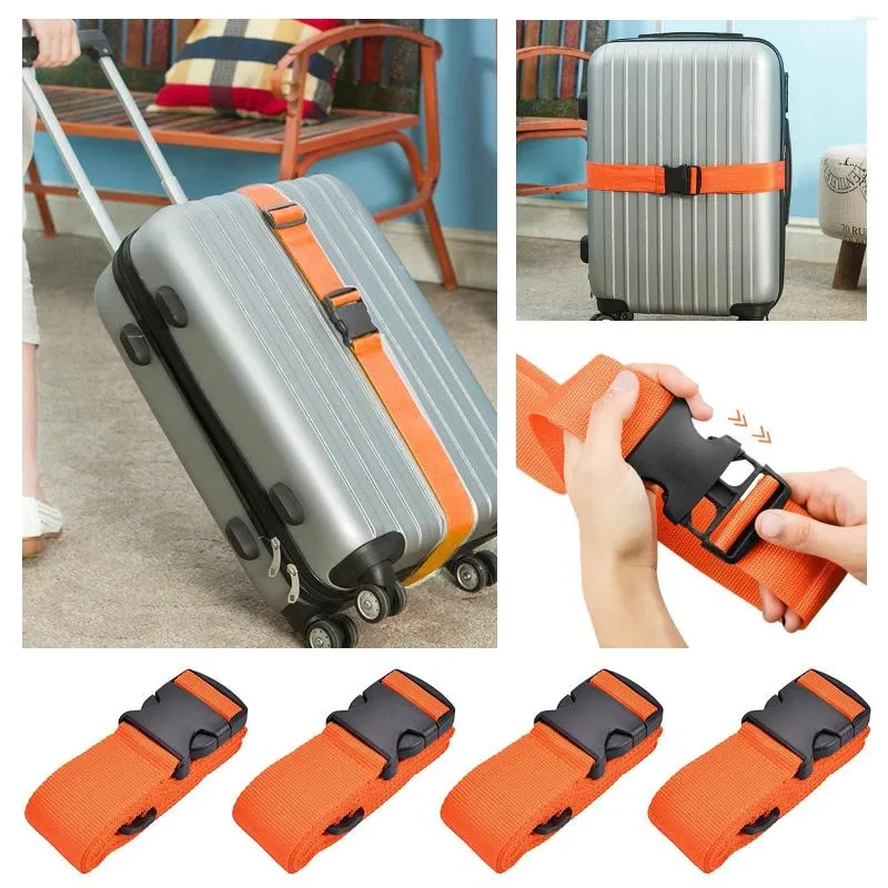 Resväskor containerkläder 4 PC justerbar bagageband BUTHE EMEDED EMEDAGING CLIP TRAVEDAG HANDBAG PORECHACE