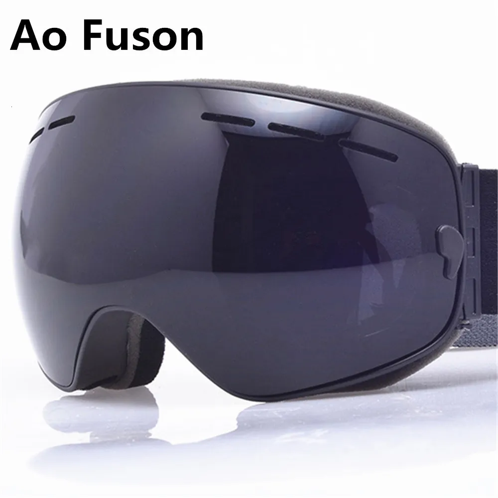 Gafas de esquí Snowboard de invierno UV400 Visión grande Profesión Máscara esférica Esquí Hombres Mujeres Nieve Moto de nieve Gafas Gafas de ciencia 230824