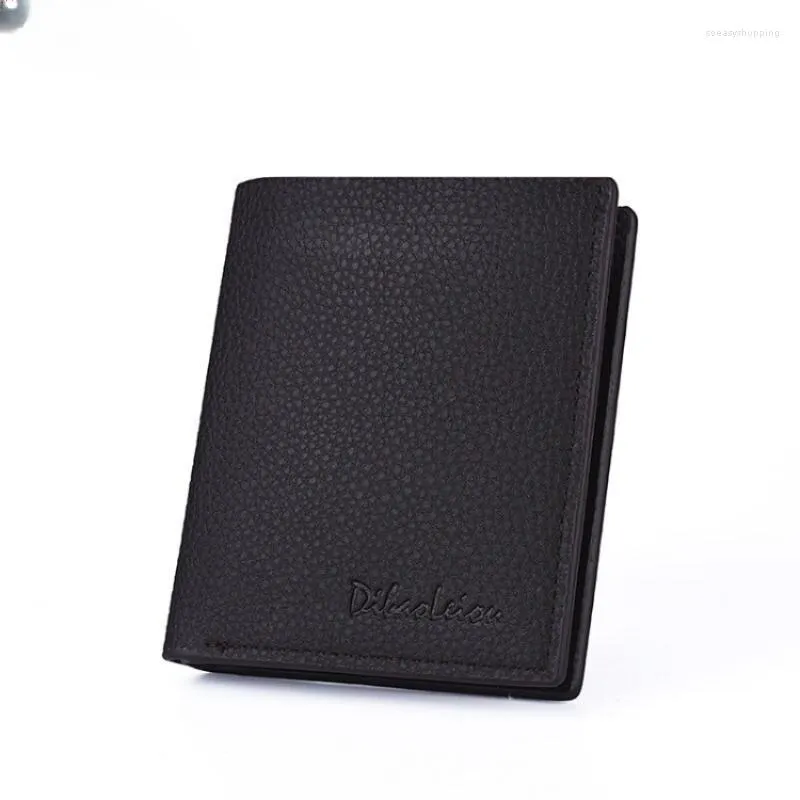Wallets Wallet Men Short Ultra Thin Cowhide Business Simple Casual Leather Card Holder
