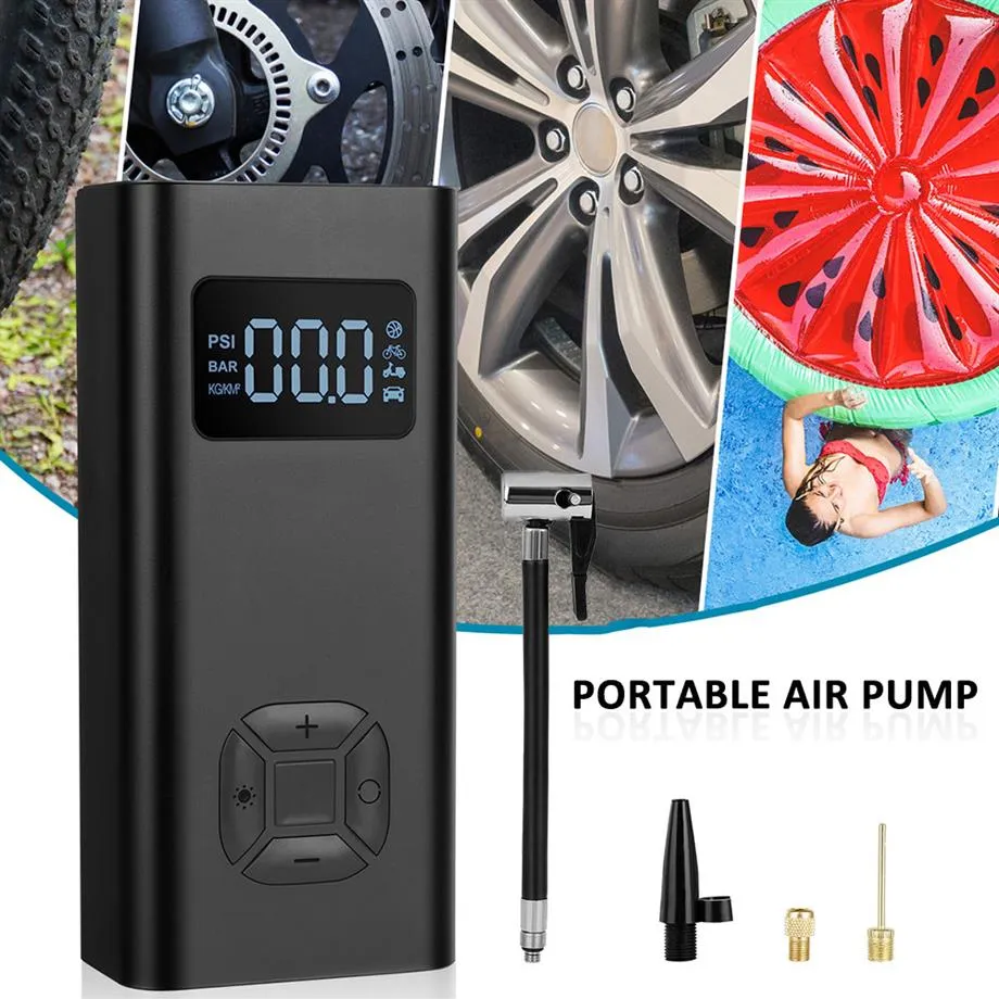 Auto Elektrische Luftpumpe 150 PS Mini Tragbare Drahtlose Reifen  Aufblasbare Pumpe Inflator Luft Kompressor Pumpe für