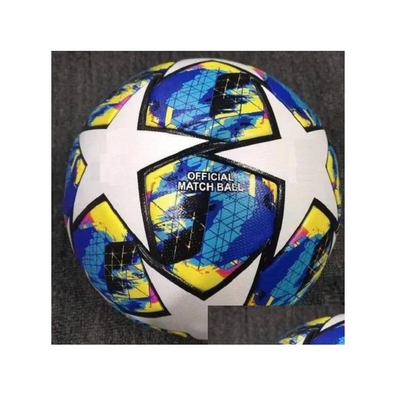  22 23 24 european champion soccer ball size 5 2022 2023 2024 final kyiv pu balls granules slip-resistant football