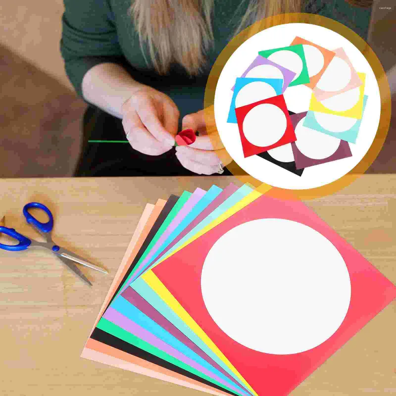 Cadres 10 pièces épaissir papier artisanal carré carte stock peinture tranches cartes de voeux faisant enfant bricolage carton