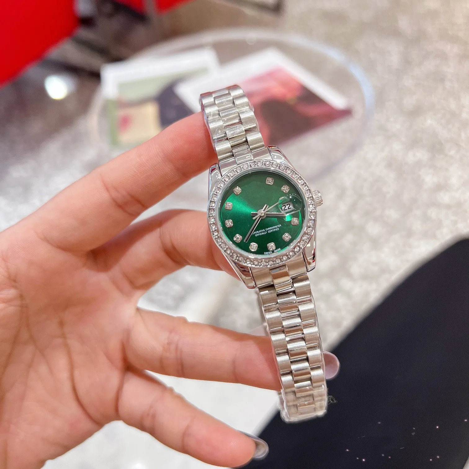 Designer Diamond Womens Omega Constellation 36mm Quartz 28mm Designer Diamond Womens Omega Constellation 36mm Quartz 28mm