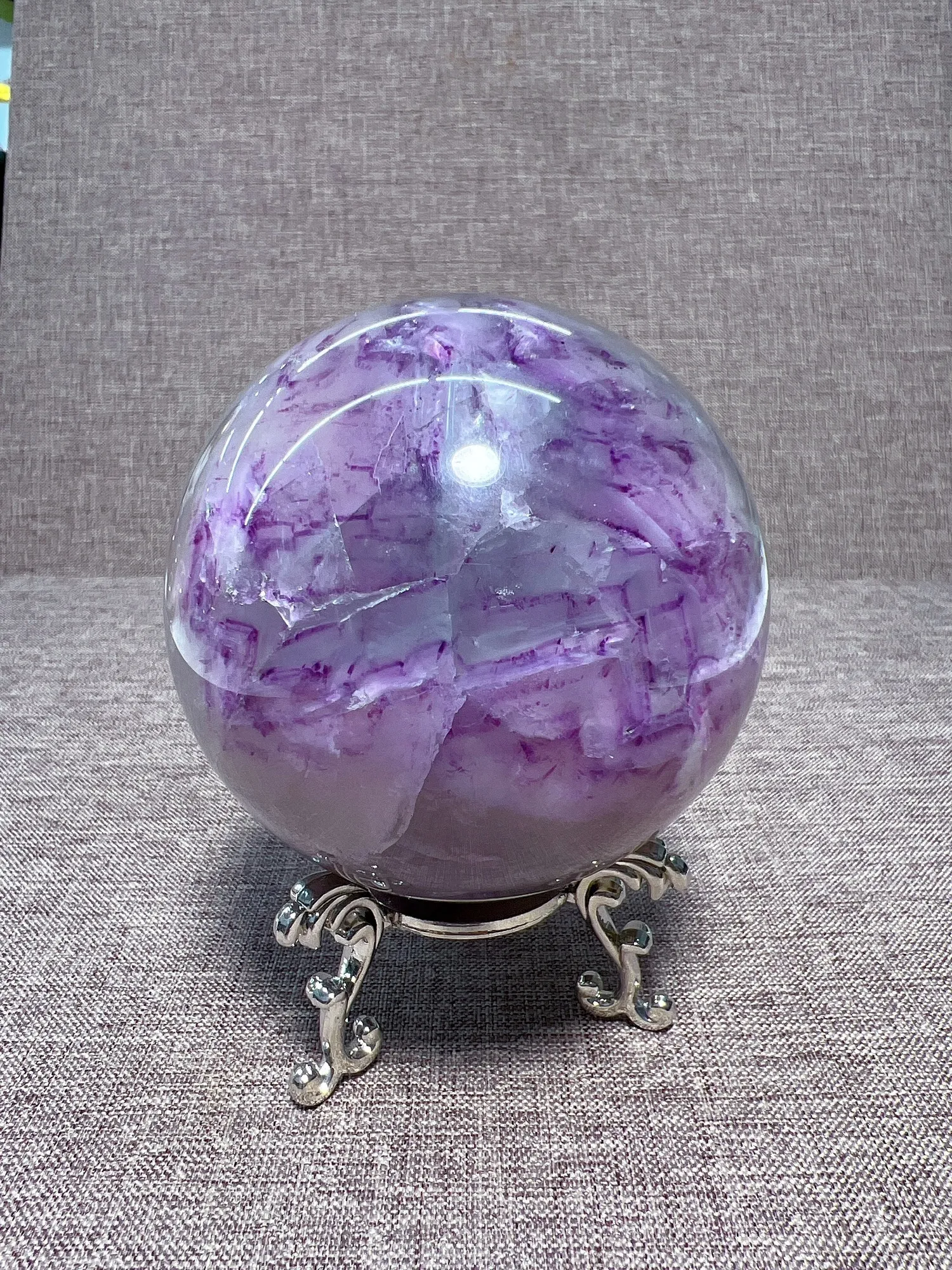 Dekorativa föremål Figurer Natural Fluorites Sphere Reiki Healing Stone Home Decoration Exquisite Gift Souvenir Gift 230823