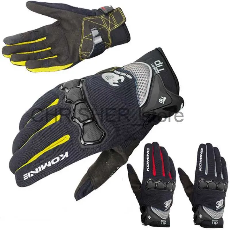 Fahrradhandschuhe Motorrad-Reithandschuhe Rennlokomotive Anti-Rutsch-Anti-Fall-atmungsaktive Stoffhandschuhe Mesh Street Motorrad-Schutzausrüstung x0824