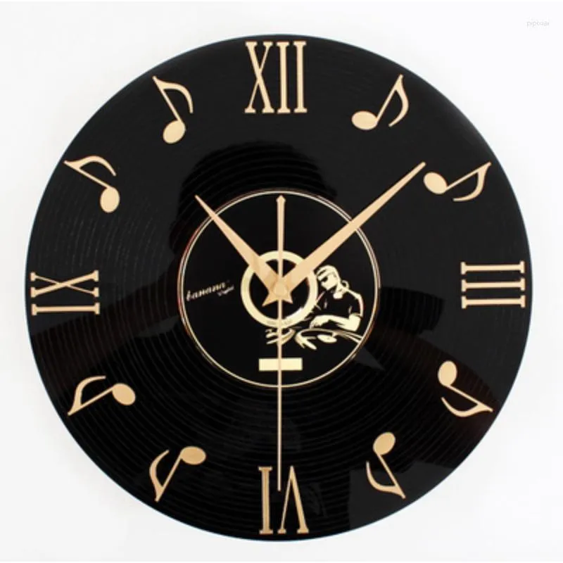 Horloges murales Horloge minimaliste avancée Moderne Creative Bureau Chambre Or Noir Silencieux Reloj De Pared Para Sala Chambre Décor