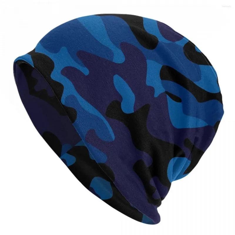 Berretti cappelli in cofano camo camuflage uomo uomo sottile cappello sottile da donna blu nera blu autunno berretto caloroso Design berretto berretti tasselli