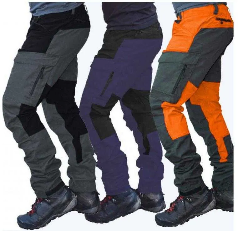 Mens multi clearance pocket work trousers