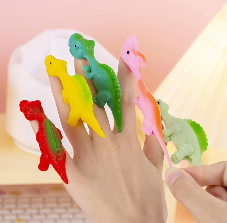 20 Pièces Jouets Fronde Dinosaure - Dinosaures Volants Extensibles En Caoutchouc Pour Enfants
