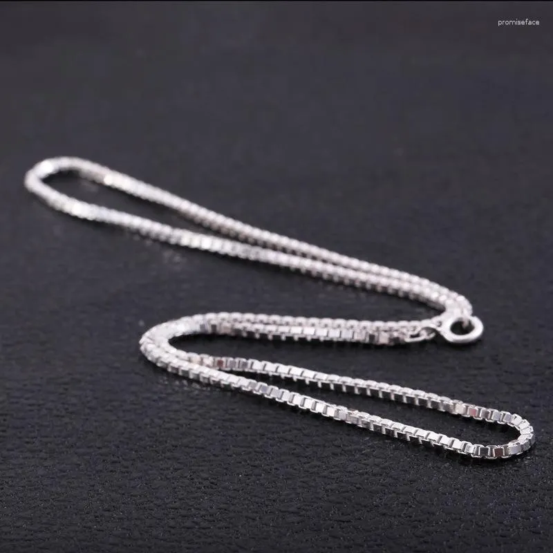 Catena catena catena a scatola pura 925 sterling in argento di spessore 2 mm di ciondoli iniziali a ciondolo per uomini donne bijoux femme 2023 arrivo n02