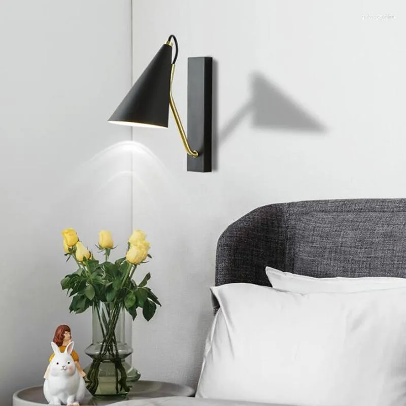 Lâmpada de parede LED LED LUZ LEITA LEITURA minimalista da sala de estar interna quarto Bedisde Decoração de mesa