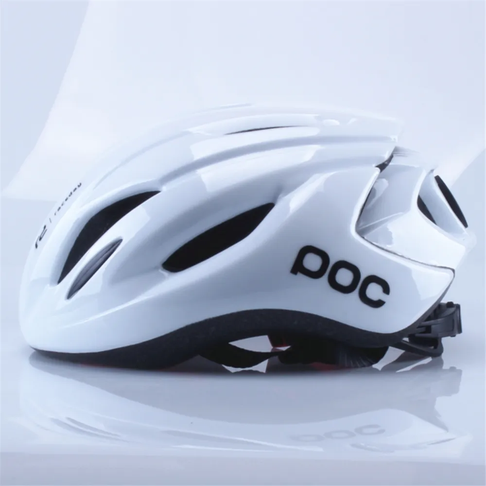 Езда на велосипедные шлемы POC Raceday MTB Road Road Cycling Slemle Style Sportoor Sports Men Ultralight Aero безопасно Cap Capacet