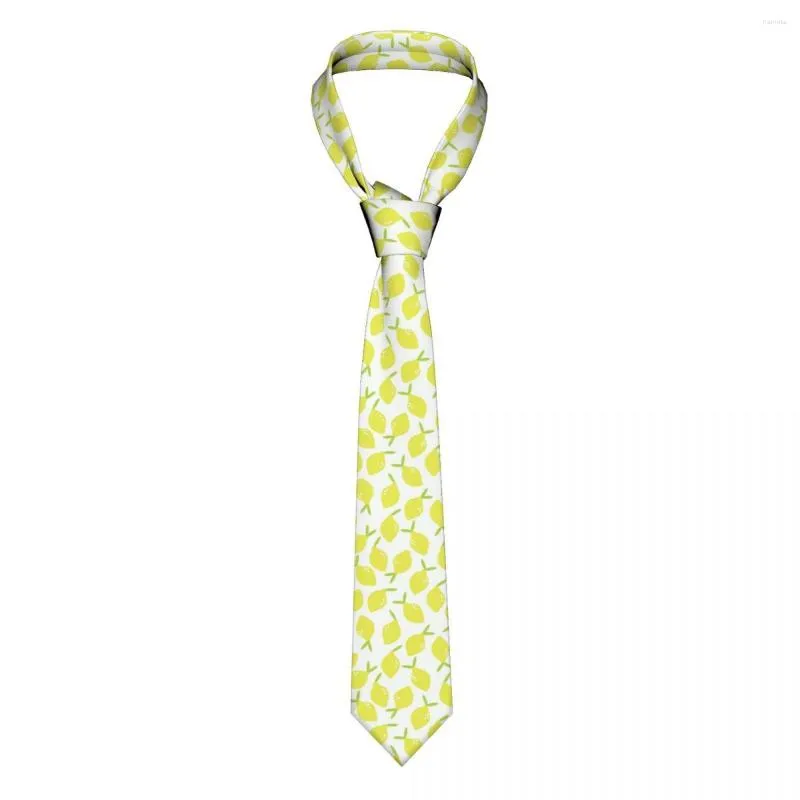 PASCHE TIE DELLA LEMON FLOORE UNISEX NOCKTIE SLINE POLYESTER 8 CM TERRA CORCHIO DI FRUTTO STREZZA PER UN ACCESSORI ACCESSORI CRAVAT CARAVE PROPEGI