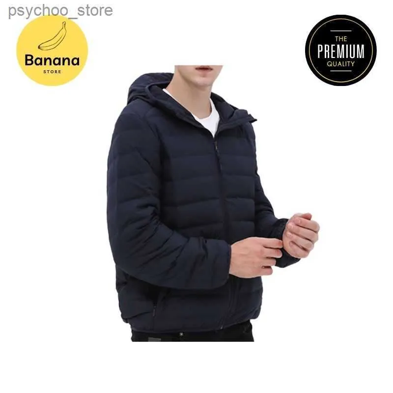 Men's packable clearance hooded down jacket