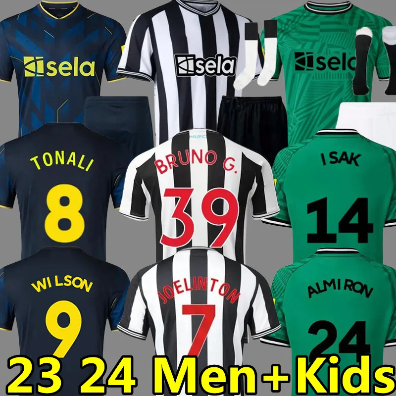 23 24 BRUNO G TONALI Soccer Jerseys Newcastl united ISAK Barnes ALMIRON TRIPPIER WILSON JOEINTON MURPHY WILLOCK Longstaff NUFC 2023 2024 Football Shirt Men Kids Kits