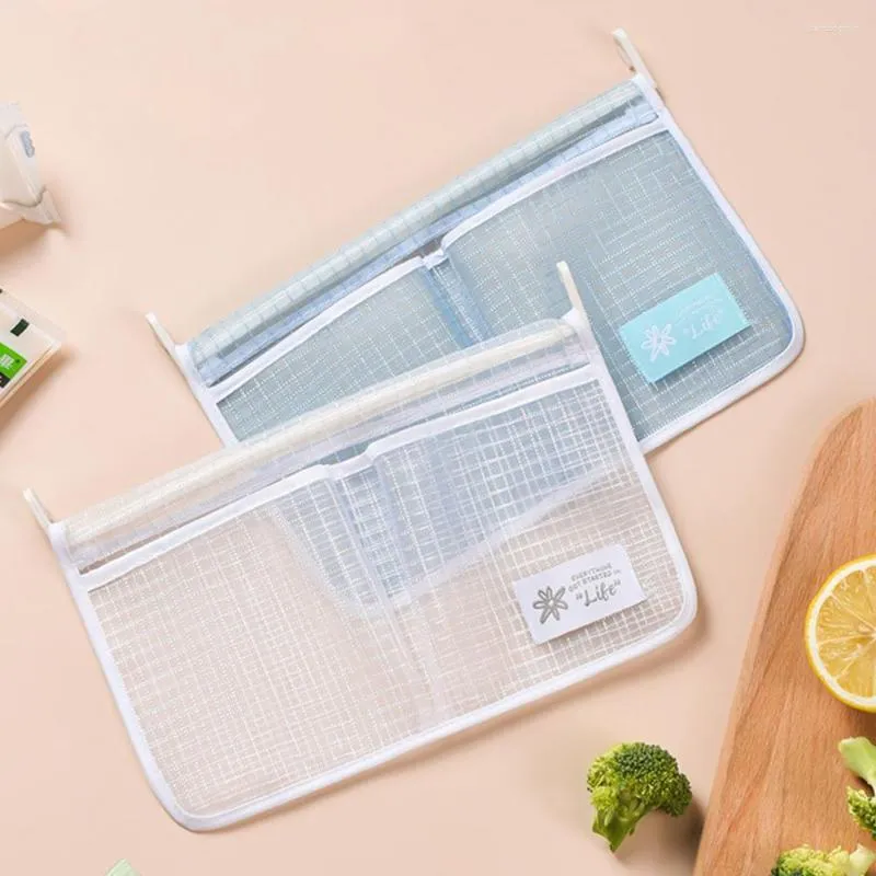 Sacs de rangement Capacité Sac suspendu Double compartiment Réfrigérateur Mesh Organiser la cuisine à domicile avec une solution facile