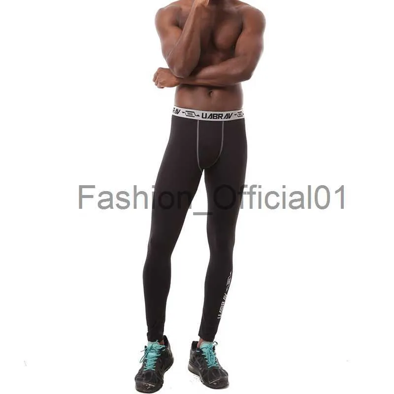 Fashion Fitness Pants Men's Elastic Tight Compression Quick-drying