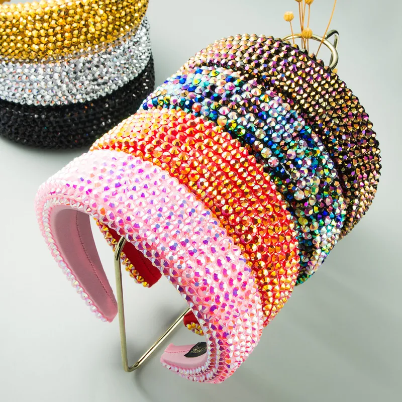 Handmade Rhinestone Headbands 4.5cm Wide Crystal Beaded  display picture 1