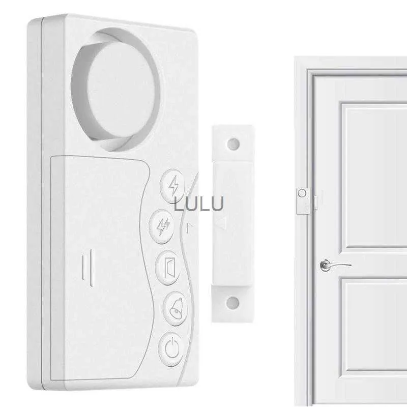 Wireless Door Alarm Door Burglar Alarm System 4 In 1 Wireless Refrigerator Window Alarm Doorbell Home Security Detector Open HKD230810