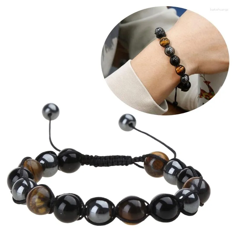 Natural Three-color Stone Bracelet for Balance & Healing 10mm Tiger Eye Black Gallstone Beads Handmade Strand Jewelry Natural Three-color Stone Bracelet for Balance & Healing 10mm Tiger Eye Black Gallstone Beads Handmade Strand Jewelry