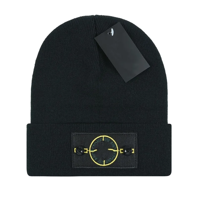 Chapéus cachecóis conjuntos gorro/bonés de caveira luxo pedra beanie ilha marca chapéu de malha designer boné masculino chapéus unissex letras de caxemira casual crânio bonés ao ar livre