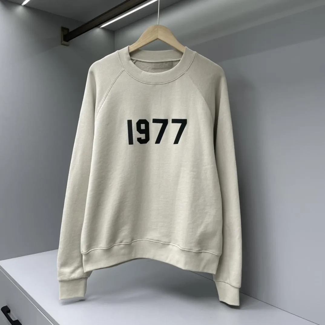 2023SS Herr Designer Hoodie Sweatshirts ess 1977 Hooded Pullover Loose Hoodie Man Hoody For Women Pullover Men crewneck Cotton Lång ärm Sweatshirt Size S-XL