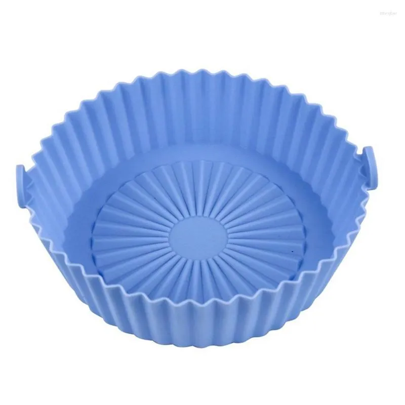 Ferramentas de panificação Air Fryer Silicone Pot Bolo Moldes de cesta da cesta para assar acessórios de revestimento de microondas A