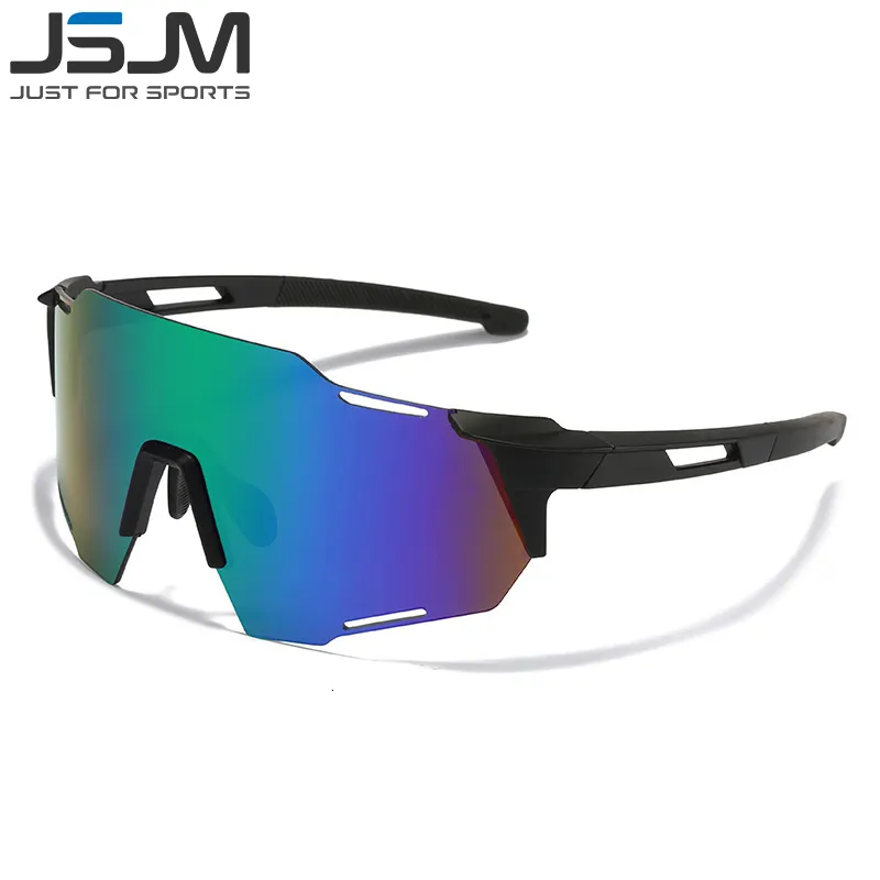 JSJM Mens Windproof Cycling Sunglasses UV400 Protection For Road