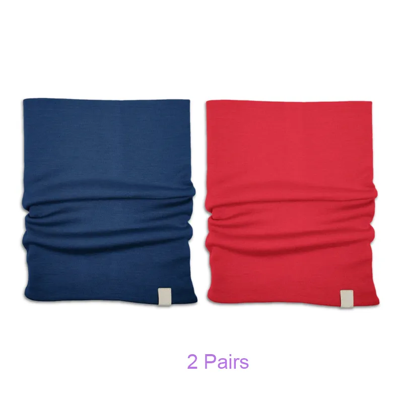 Scarves 100 Merino Wool Neck Gaiter 2 Layer Womens Kids Scarf Ring Warm Soft Thermal Anti Odor Moisture 230824