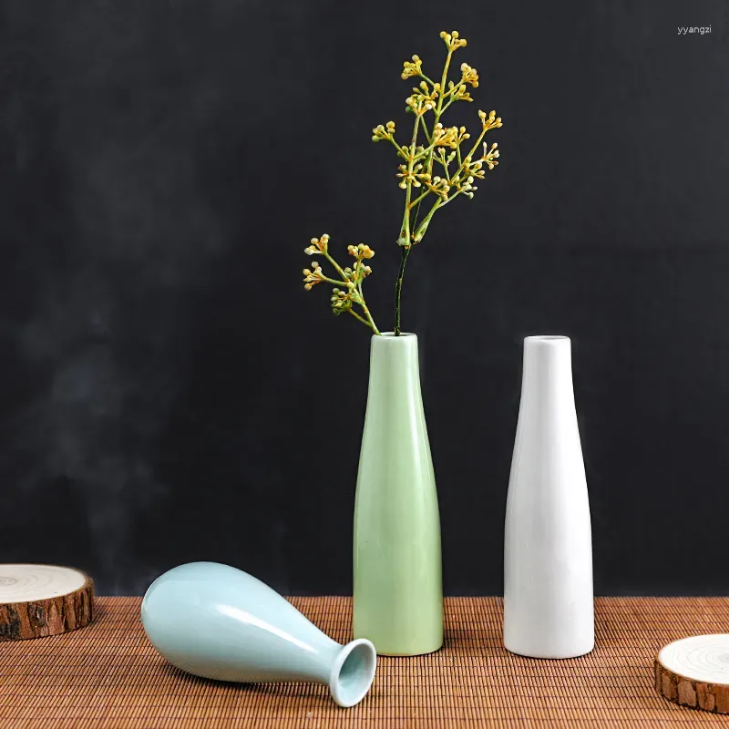 花瓶小さなテーブル花瓶の装飾ホームリビングルームヨーロッパの花のアレンジメントセラミック