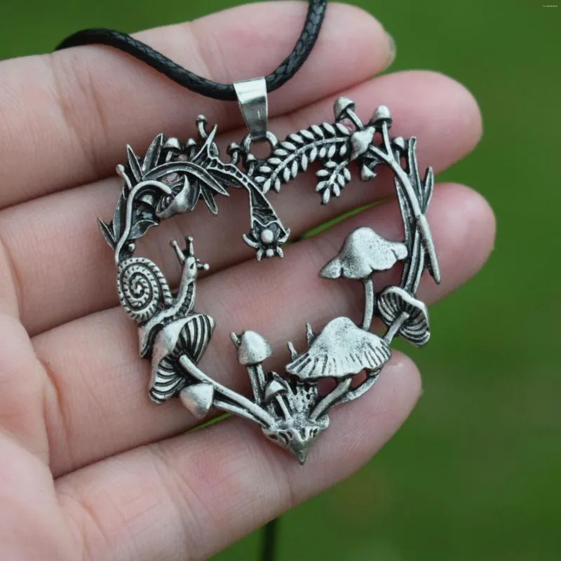 Pendant Necklaces Nature Beautiful Fun And Creative Heart Snail Mushroom Necklace
