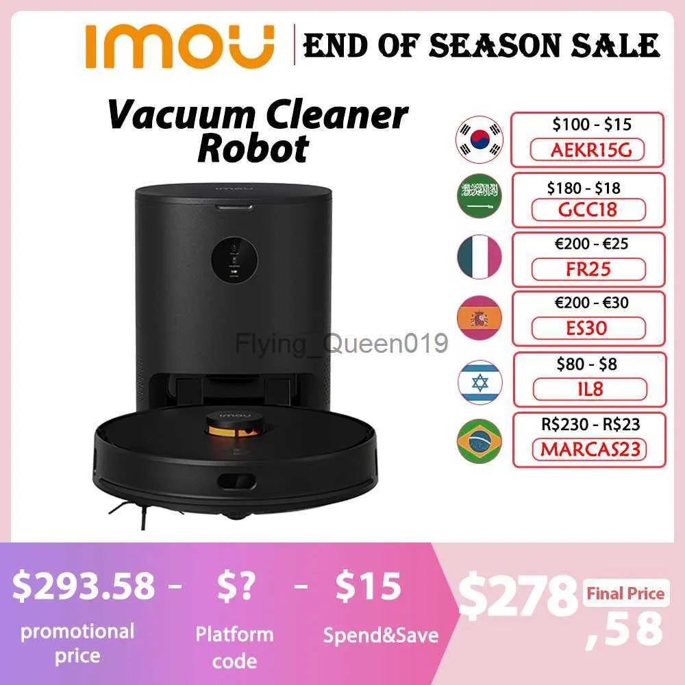 IMOU Robotic Self Empty Vacuum Cleaner Robot Sweeper Aspirador